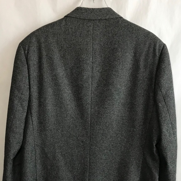 Rodd & Gunn Men's XL Grey Herringbone Sports Coat Blazer Italian Woven Wool - Picture 4 of 16